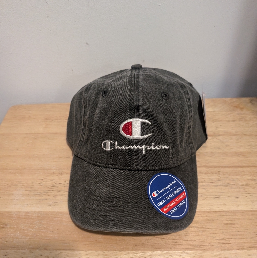 Champion Dark Gray Cap with Logo